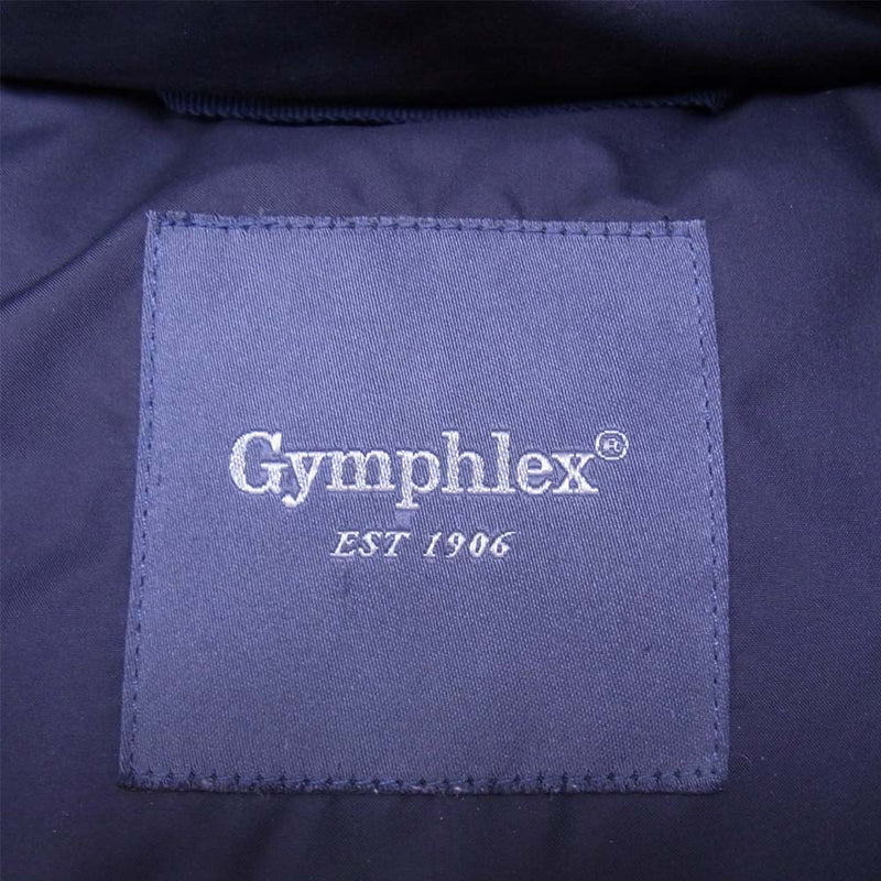 GYMPHLEX ジムフレックス 17A-KW-004 ナイロン ダウン コート ネイビー系 M【中古】