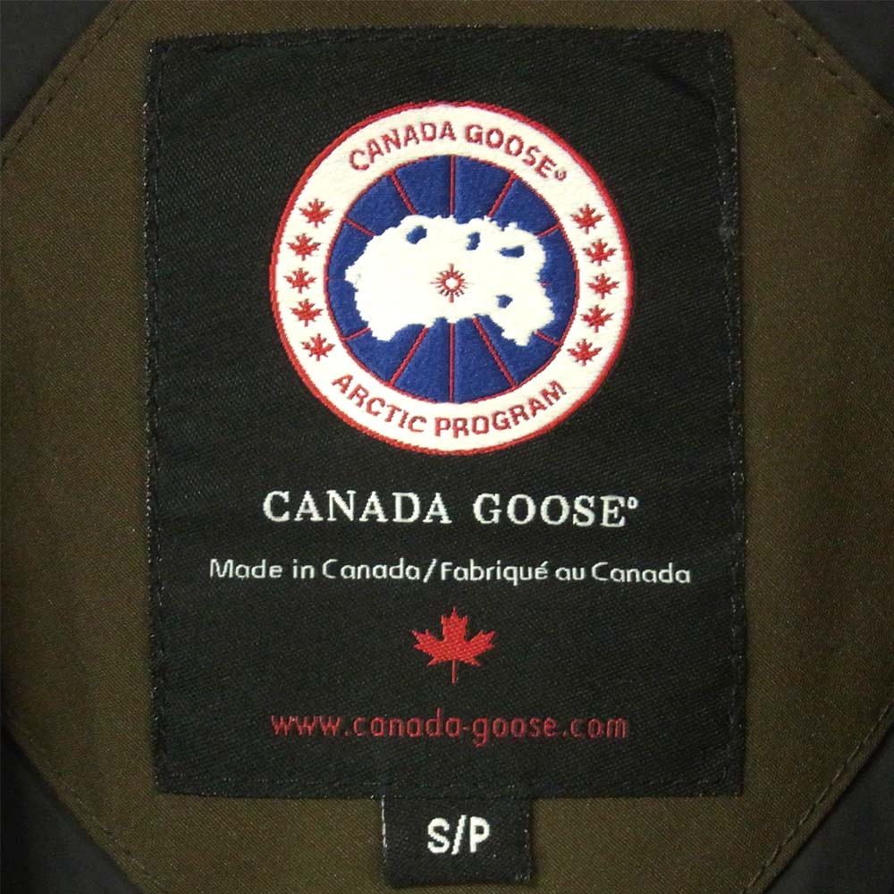 CANADA GOOSE カナダグース 7967JL 国内正規品 LABRADOR ラブラドール ダウン ジャケット カーキ系 S【中古】