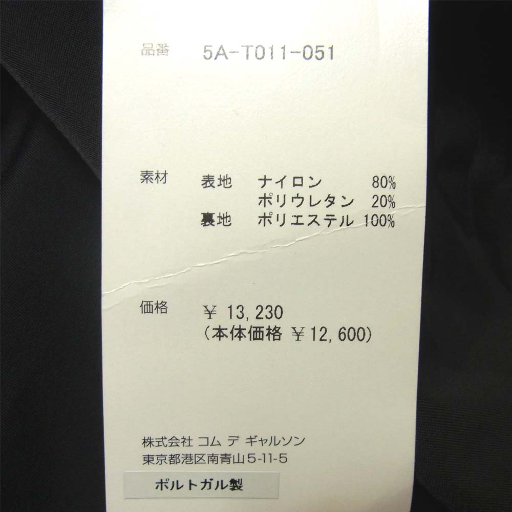 COMME des GARCONS コムデギャルソン 5A-T011-051 スピード SPEEDO 水着 スイミング パンツ ポルトガル製 ブラック系 XS【新古品】【未使用】【中古】