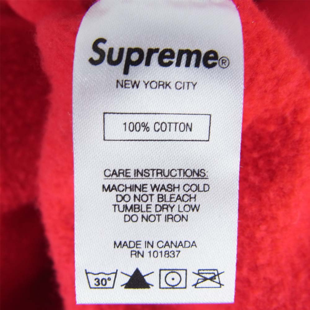 Supreme シュプリーム 18SS Studded Hooded Sweatshirt スタッズロゴスウェットパーカー レッド系 S【中古】