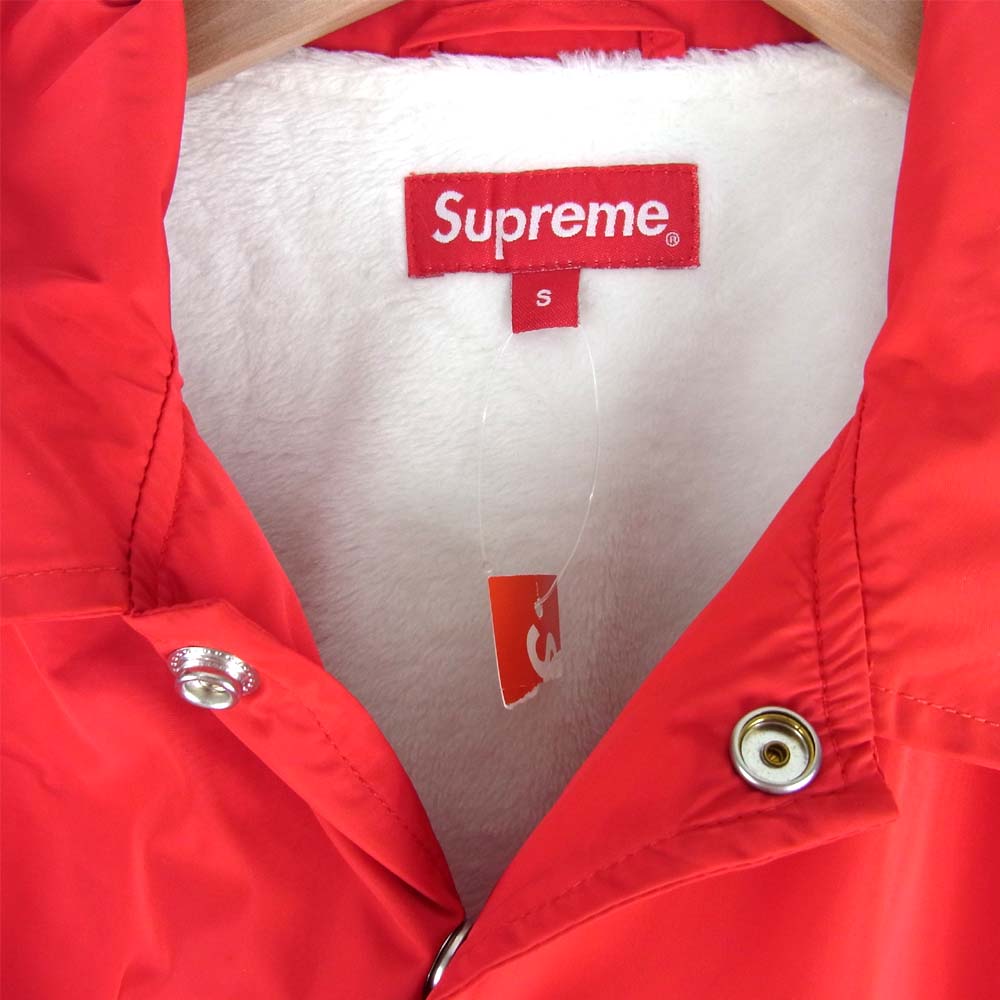 Supreme シュプリーム 16AW Old English coach jacket オールド イングリッシュ コーチ レッド系 S【中古】