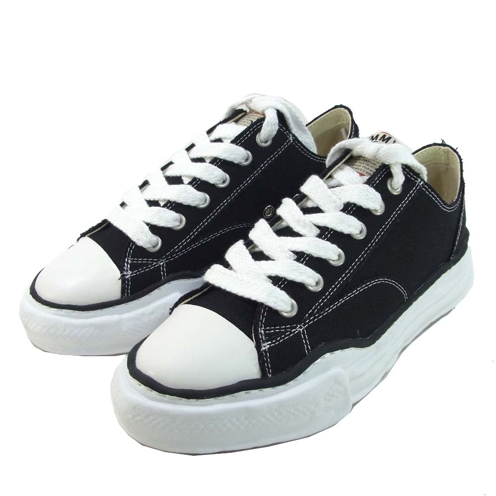 MIHARA YASUHIRO ミハラヤスヒロ A01FW702 オリジナルソール キャンバス ローカット スニーカー ブラック系 43【新古品】【未使用】【中古】