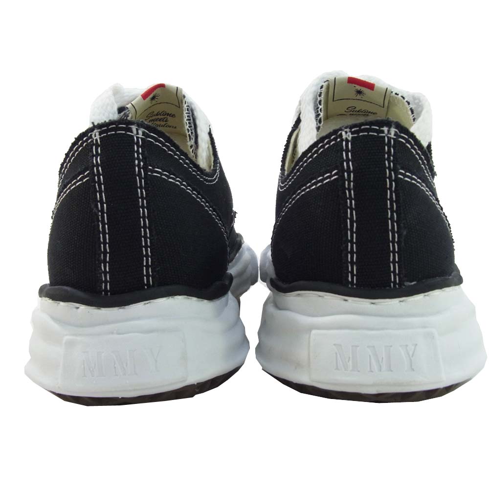 MIHARA YASUHIRO ミハラヤスヒロ A01FW702 オリジナルソール キャンバス ローカット スニーカー ブラック系 43【新古品】【未使用】【中古】