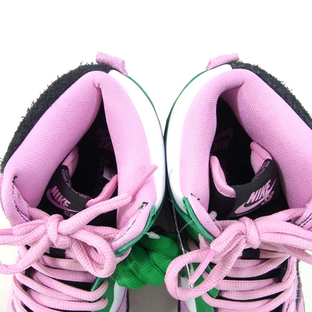NIKE ナイキ CU7349-001 SB DUNK HIGH PRO PRM INVERT CELTICS ダンク ハイ プロ インバート セルティックス ピンク系 ブラック系 26cm【新古品】【未使用】【中古】