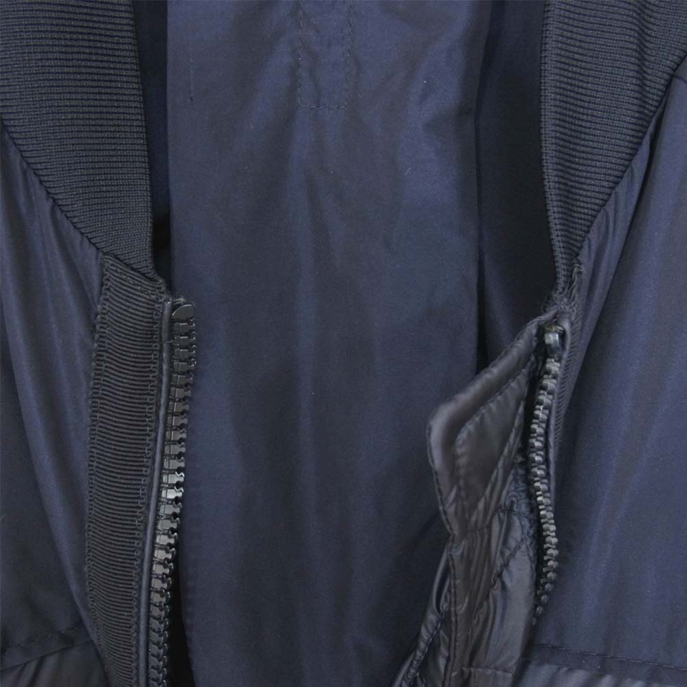 MONCLER モンクレール BRULEE ブリュレ パネル ダウン ジャケット ネイビー系 1【中古】