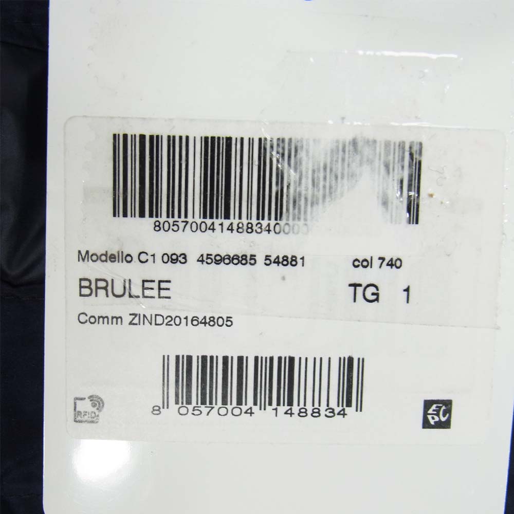 MONCLER モンクレール BRULEE ブリュレ パネル ダウン ジャケット ネイビー系 1【中古】