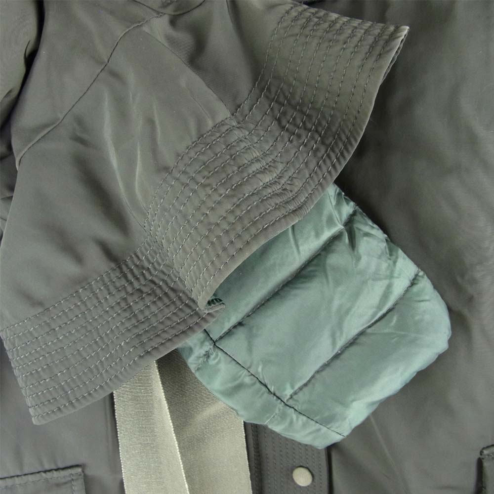 MONCLER モンクレール SACAI サカイ SHIO ラクーン ファー コート カーキ系 1【中古】