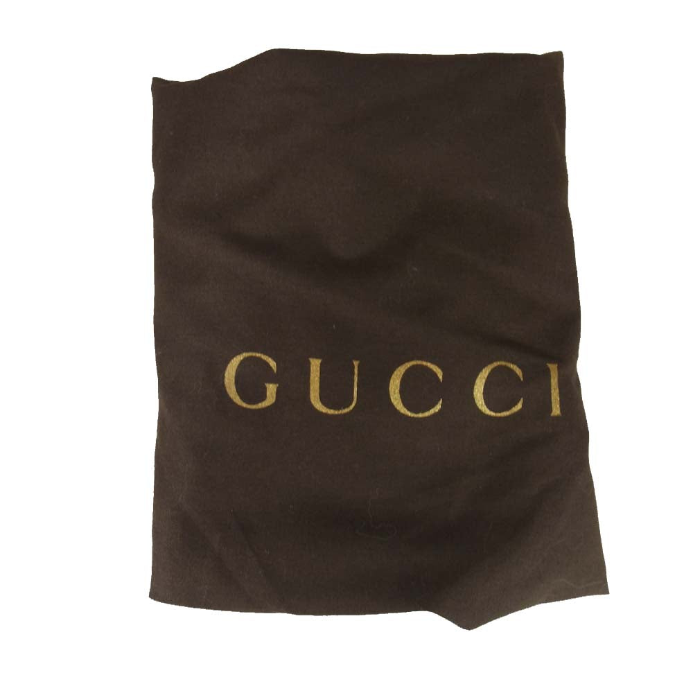 GUCCI グッチ 232962 シマ GGツインズ レザー ショルダー バッグ ブラウン系【新古品】【未使用】【中古】