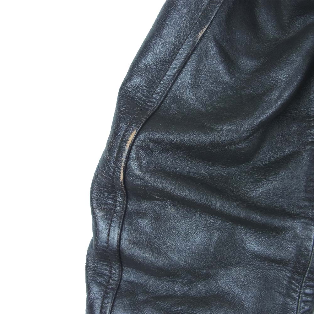 MAISON MARGIELA メゾンマルジェラ 15ss レプリカ ダブル ライダース ジャケット 14ライン ブラック系 44【中古】