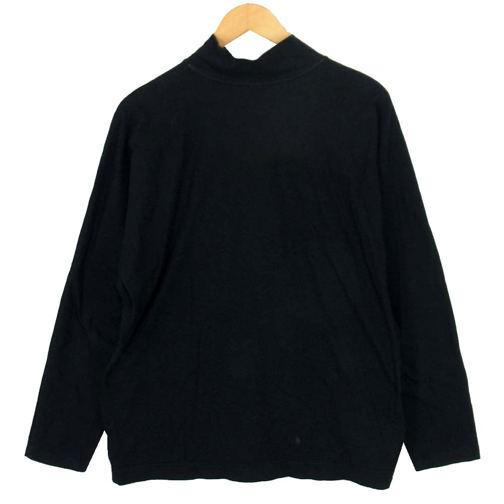 ISSEY MIYAKE イッセイミヤケ HP81JK301 HOMME PLISSE オムプリッセ モックネック ハイネック ロング スリーブ Tシャツ ブラック系 3【中古】