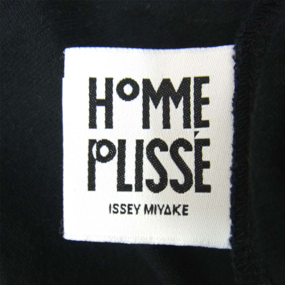 ISSEY MIYAKE イッセイミヤケ HP81JK301 HOMME PLISSE オムプリッセ モックネック ハイネック ロング スリーブ Tシャツ ブラック系 3【中古】