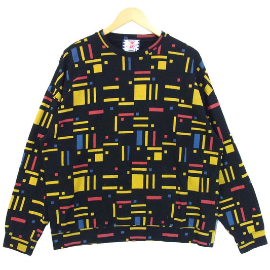 サノバチーズ SC1920-SW02 クルーネック スウェット ブラック系 L【中古】