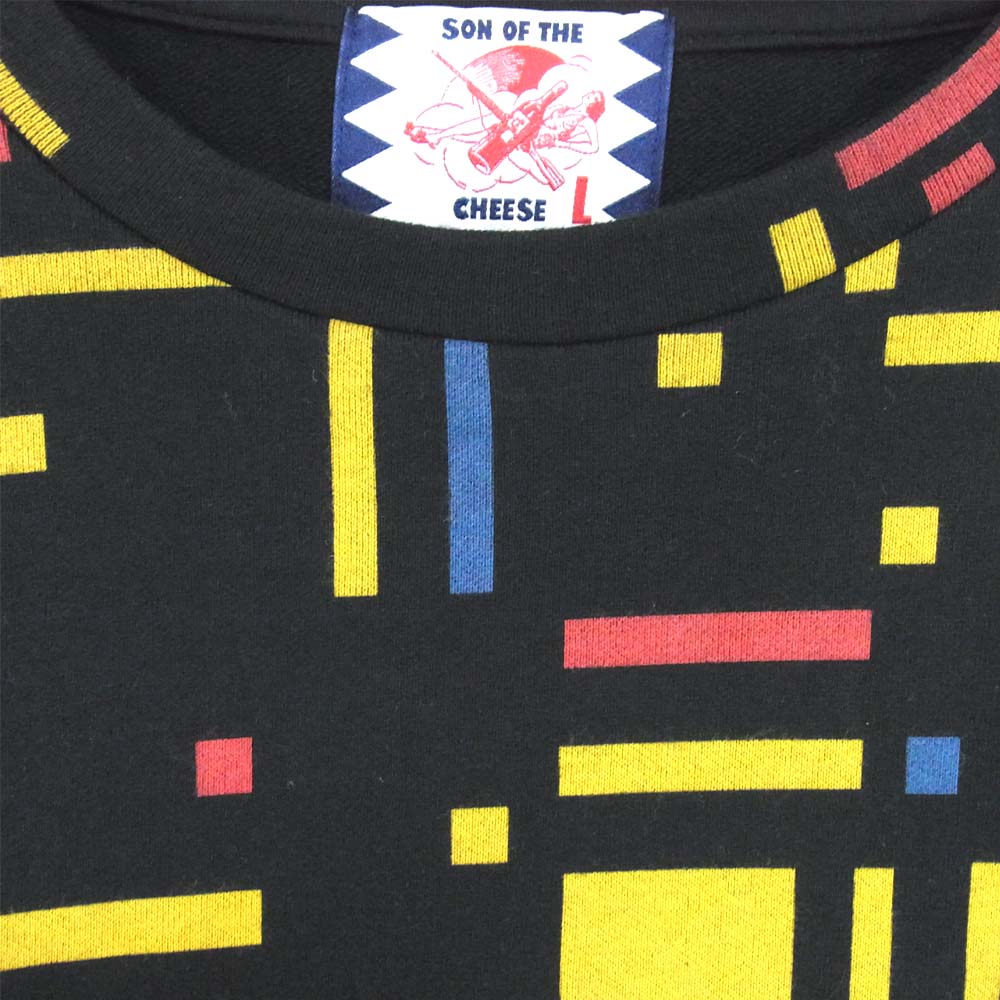 サノバチーズ SC1920-SW02 クルーネック スウェット ブラック系 L【中古】