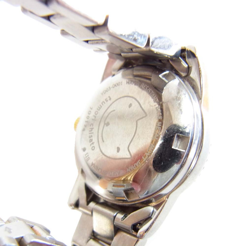 TSUMORI CHISATO ツモリチサト YD03-D001 猫型 クォーツ 腕時計  シルバー×ゴールド【中古】