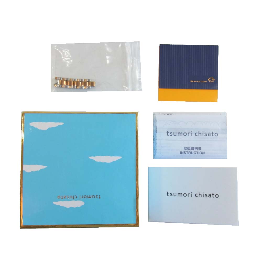 TSUMORI CHISATO ツモリチサト YD03-D001 猫型 クォーツ 腕時計  シルバー×ゴールド【中古】