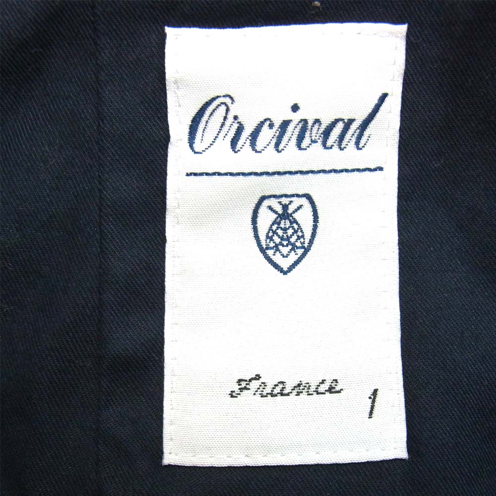 ORCIVAL オーシバル 16S-K1-001 コットン 丸襟 コート ネイビー系 1【中古】