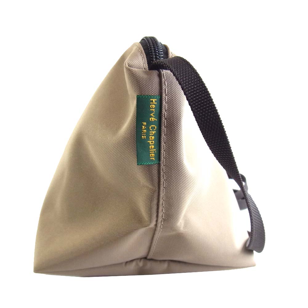 Herve Chapelier エルベ・シャプリエ GRL別注 Mini pochette ショルダー バッグ ベージュ系【美品】【中古】