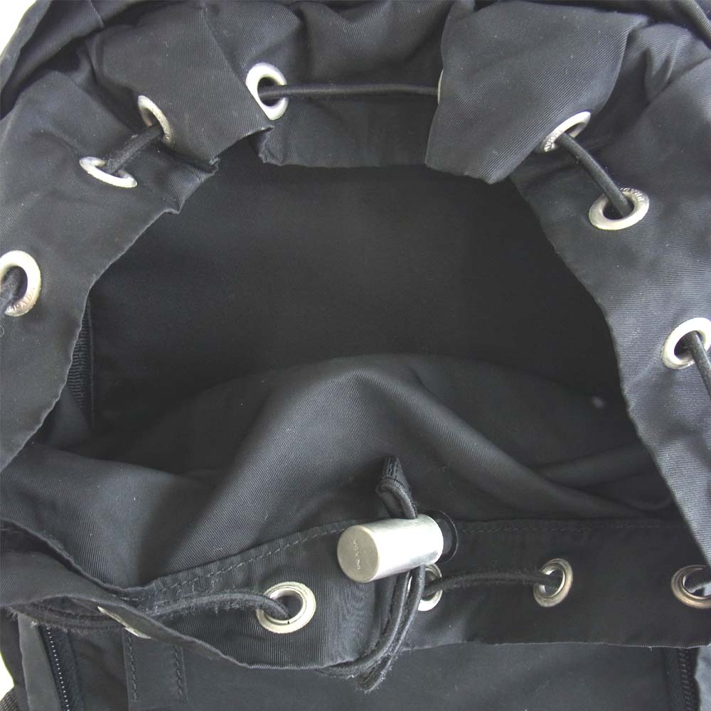 PRADA プラダ V152 三角ロゴプレート ナイロン リュック ブラック系