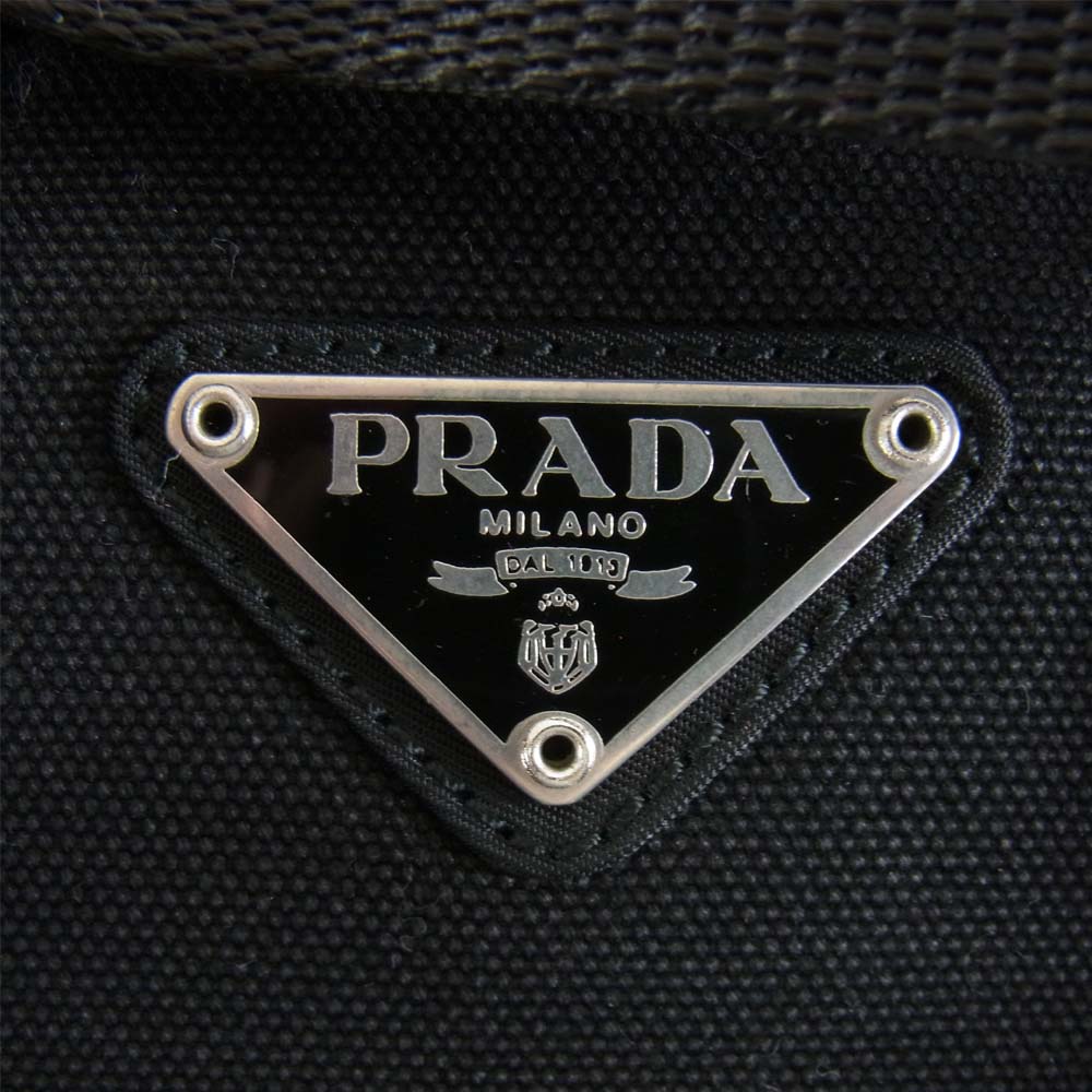 PRADA プラダ V152 三角ロゴプレート ナイロン リュック ブラック系