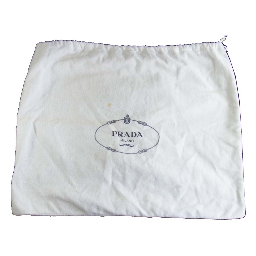 PRADA プラダ V152 三角ロゴプレート ナイロン リュック ブラック系【中古】