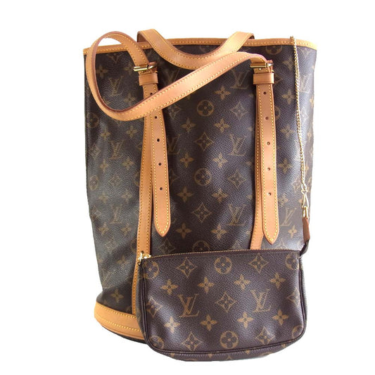 LOUIS VUITTON ルイ・ヴィトン M42238 バケットPM モノグラム ショルダー バッグ ブラウン系【中古】