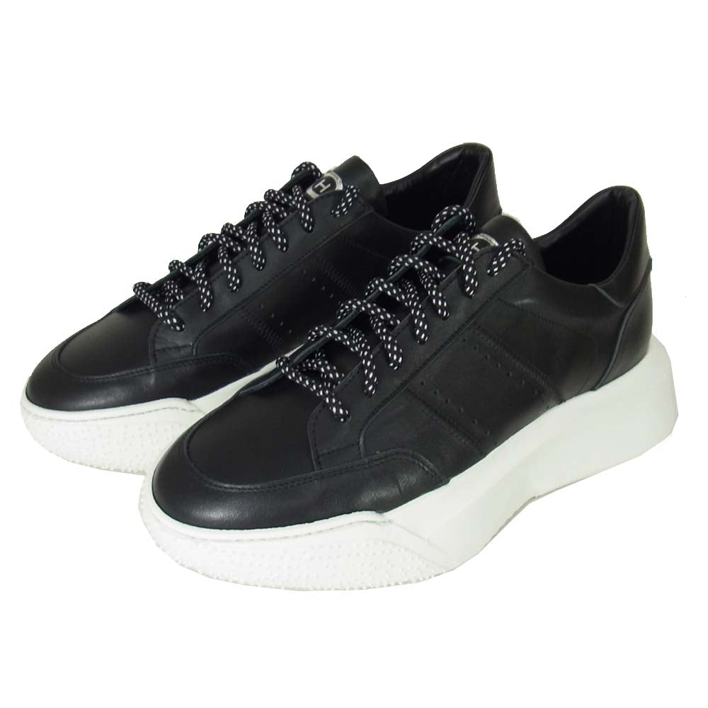 ピーエイチエー NM1-U イタリア製 レザー 厚底 ダッド スニーカー ブラック系【新古品】【未使用】【中古】