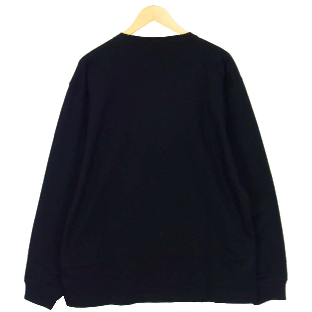 Yohji Yamamoto ヨウジヤマモト POUR HOMME プールオム HR-T95-077-1A New Era MINI LOGO L/S COTTON TEE ブラック系 6【新古品】【未使用】【中古】