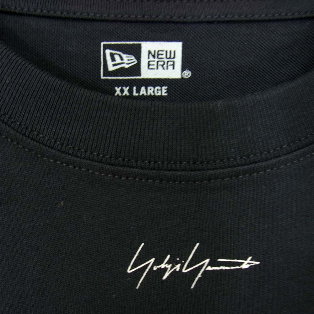 Yohji Yamamoto ヨウジヤマモト POUR HOMME プールオム HR-T95-077-1A New Era MINI LOGO L/S COTTON TEE ブラック系 6【新古品】【未使用】【中古】