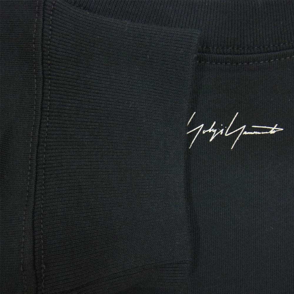 Yohji Yamamoto ヨウジヤマモト POUR HOMME プールオム HR-T95-077-1A New Era MINI LOGO L/S COTTON TEE ブラック系 6【新古品】【未使用】【中古】