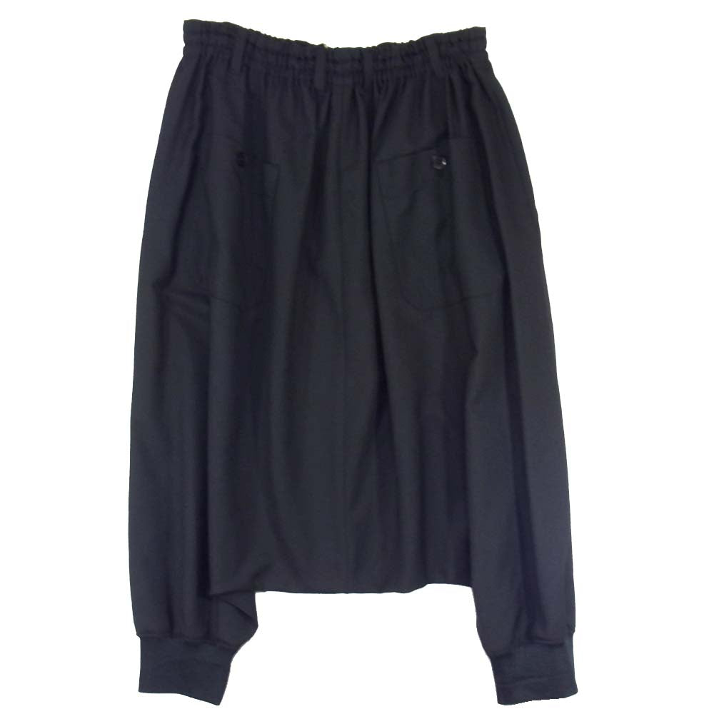 Yohji Yamamoto ヨウジヤマモト GroundY GA-P10-100 T/Wギャバジン サルエル パンツ ブラック系 3【新古品】【未使用】【中古】