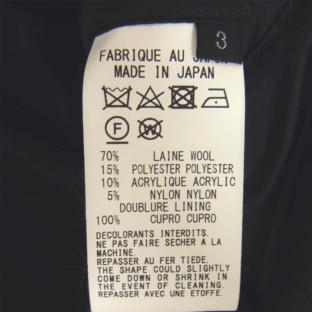 Yohji Yamamoto ヨウジヤマモト GroundY 20AW GR-J09-101 Vintage Flannel Long Big Shirt Jacket ビンテージフランネル ロングビッグ ジャケット コート ブラック系 03【新古品】【未使用】【中古】