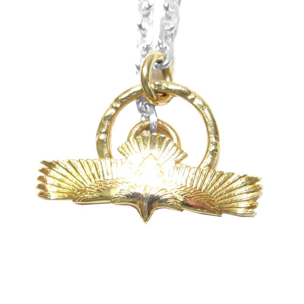 TARO WASHIMI ワシミタロウ 鷲見太郎 販売証明カード付属 鷲見太郎 EAGLE-05 K18 CHAIN K50 イーグル チェーン ネックレス シルバー系 ゴールド系【極上美品】【中古】