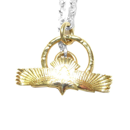 TARO WASHIMI ワシミタロウ 鷲見太郎 販売証明カード付属 鷲見太郎 EAGLE-05 K18 CHAIN K50 イーグル チェーン ネックレス シルバー系 ゴールド系【極上美品】【中古】