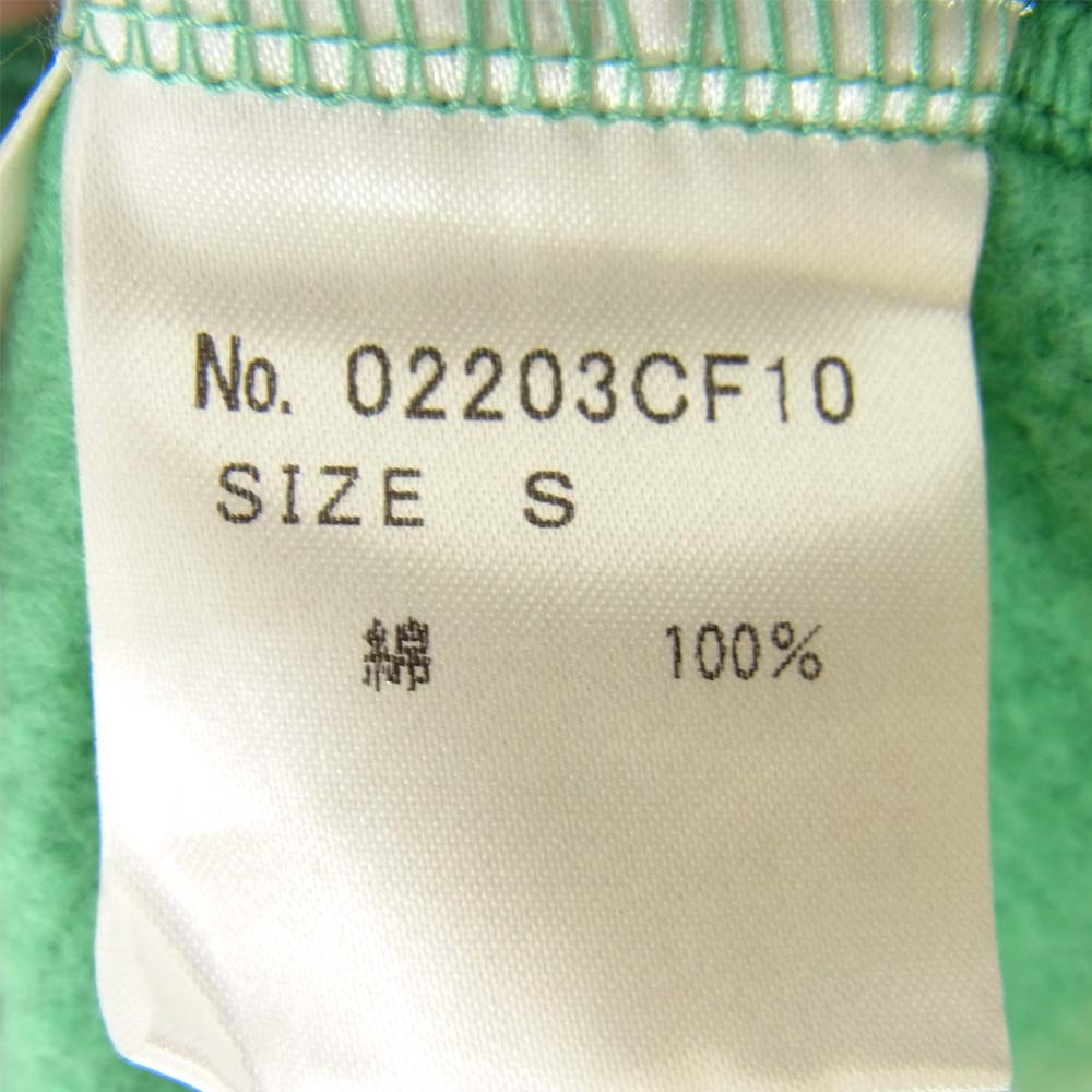 HYSTERIC GLAMOUR ヒステリックグラマー 02201AP01 × WIND AND SEA ウィンダンシー 02203CF10 スウェット パーカー グリーン系 S【美品】【中古】