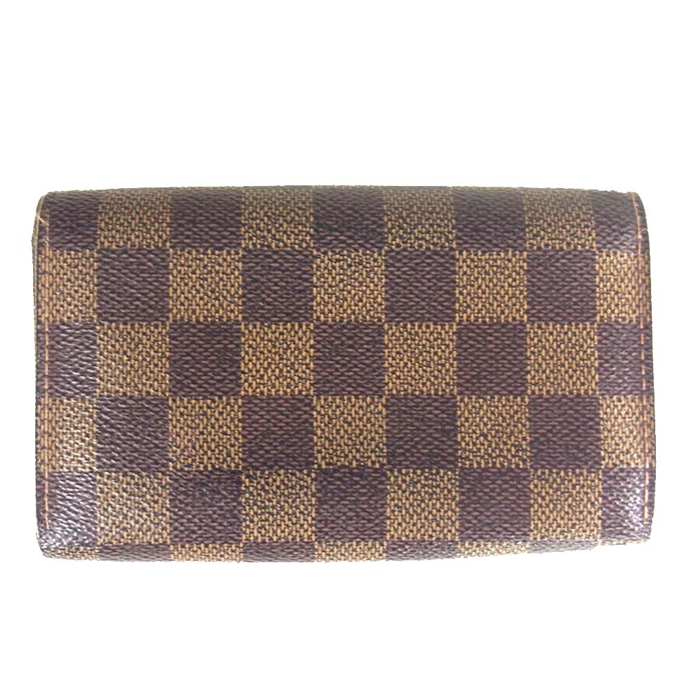 LOUIS VUITTON ルイ・ヴィトン N61730 ダミエ ポルトモネ ビエ トレゾール 二つ折り ジップ ウォレット ブラウン系【中古】
