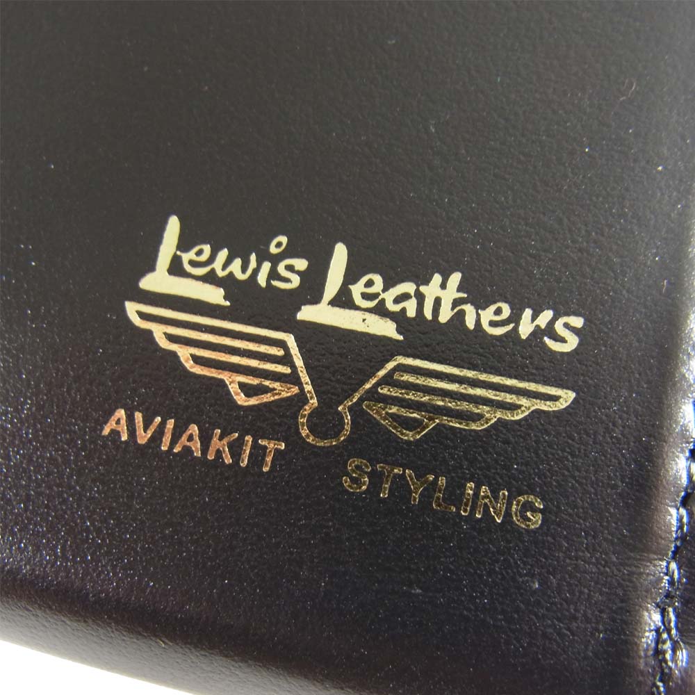 Lewis Leathers ルイスレザー × PORTER ポーター Leather Zip Wallet レザー ジップ ウォレット ブラック系【新古品】【未使用】【中古】