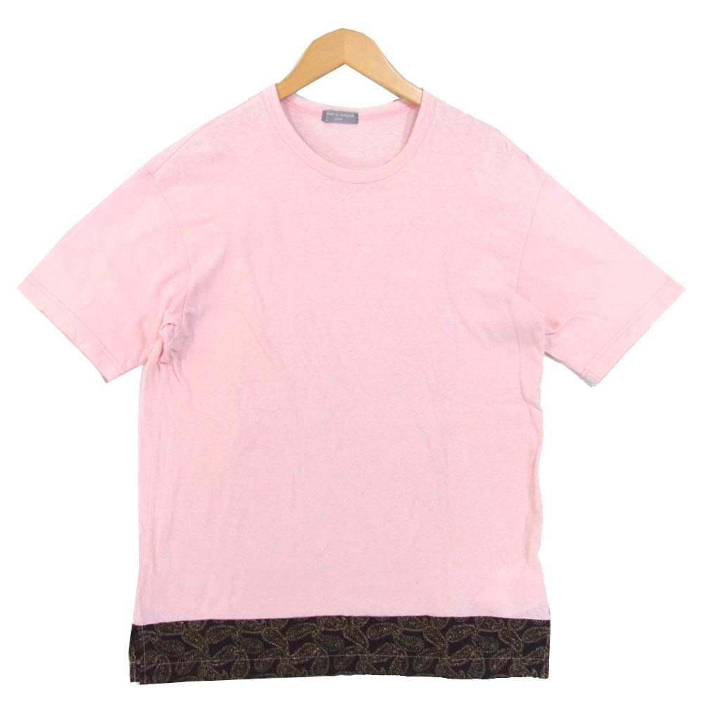 COMME des GARCONS コムデギャルソン HJ-T019 デザイン カットソー 半袖 ピンク系 表記無し【中古】