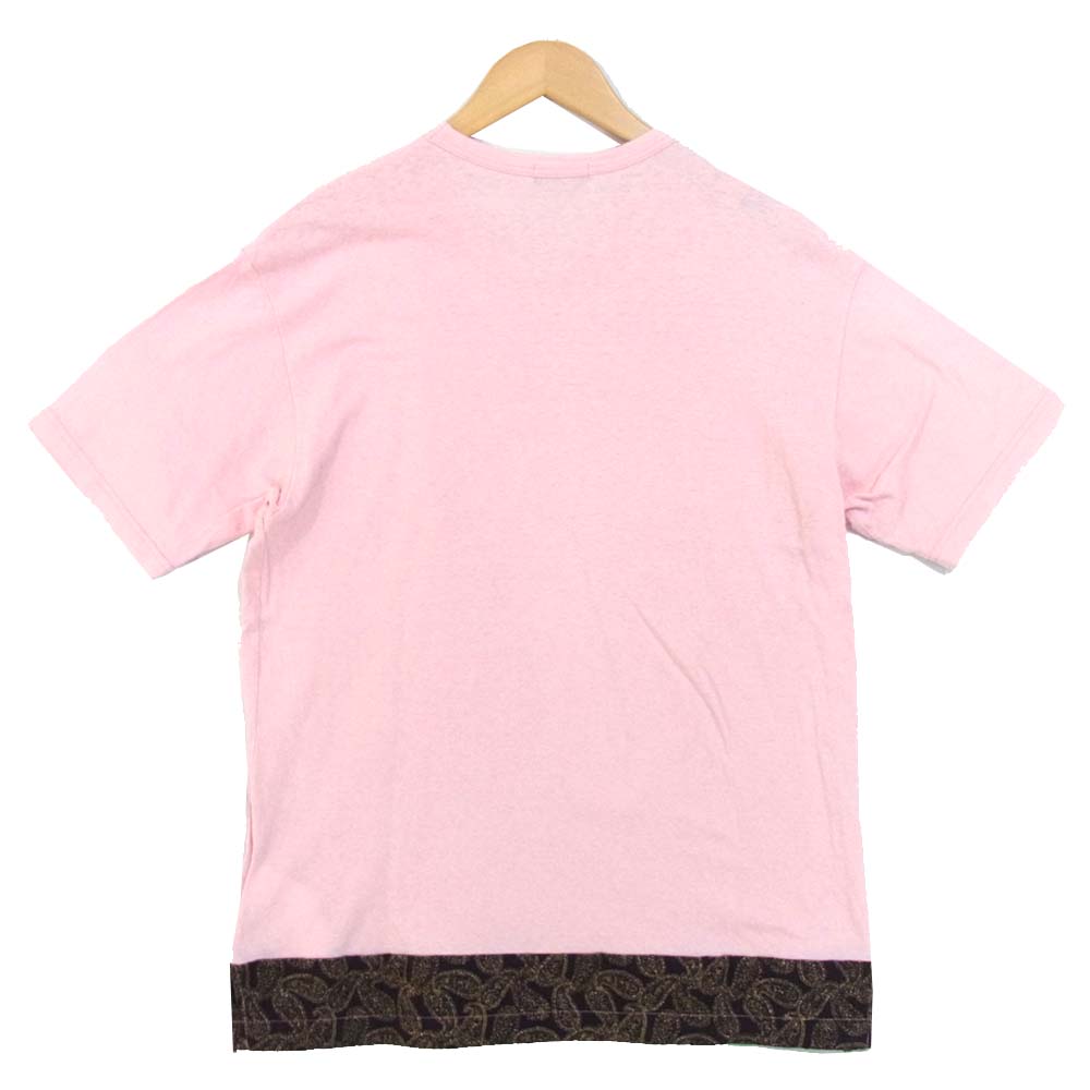 COMME des GARCONS コムデギャルソン HJ-T019 デザイン カットソー 半袖 ピンク系 表記無し【中古】