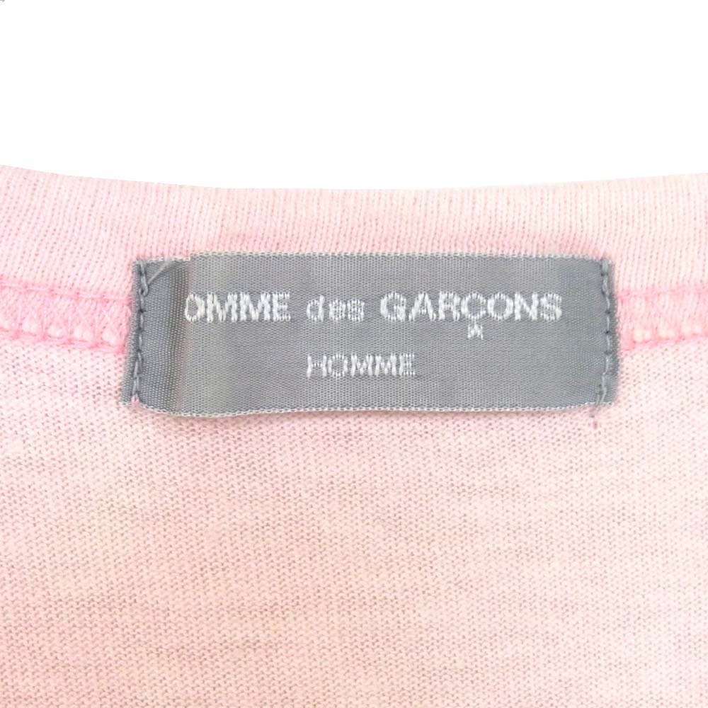 COMME des GARCONS コムデギャルソン HJ-T019 デザイン カットソー 半袖 ピンク系 表記無し【中古】