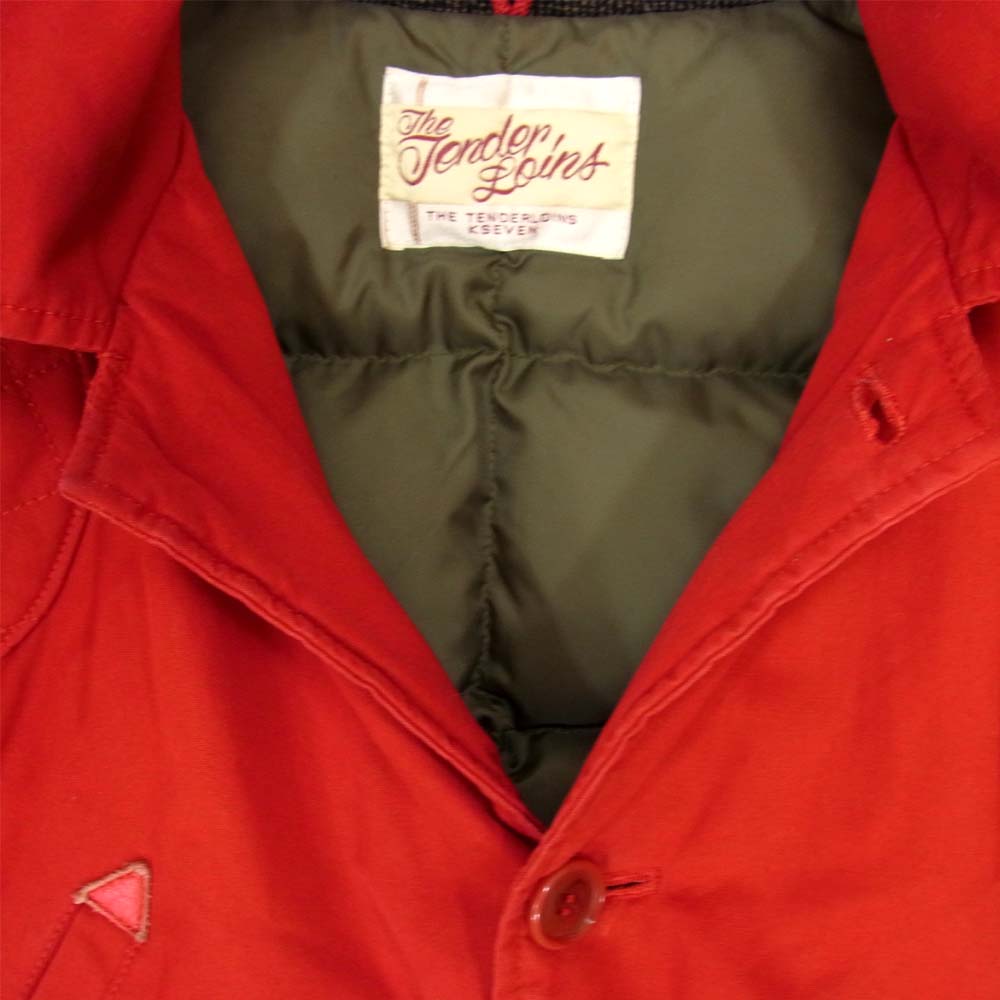 TENDERLOIN テンダーロイン 15AW T-HUNTING DOWN JKT ハンティング ダウン ジャケット レッド系 S【中古】
