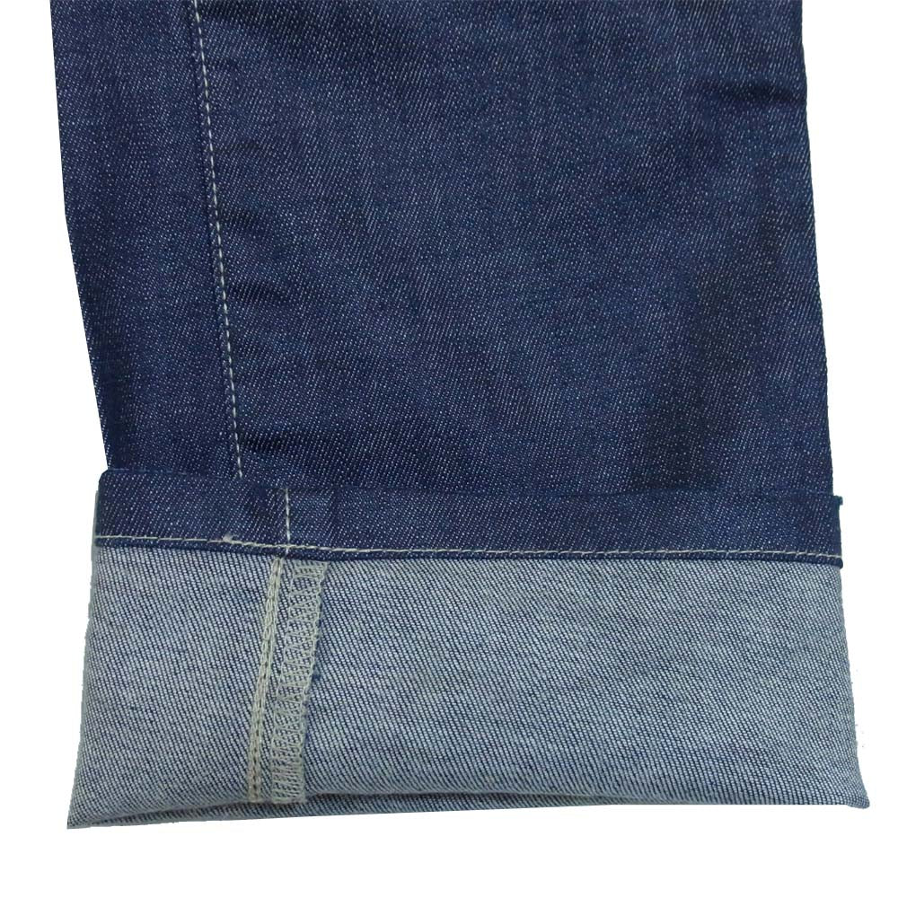 ROEN ロエン スワロフスキー スカル レオパード サイドライン ダメージ パンツ インディゴブルー系 30【中古】