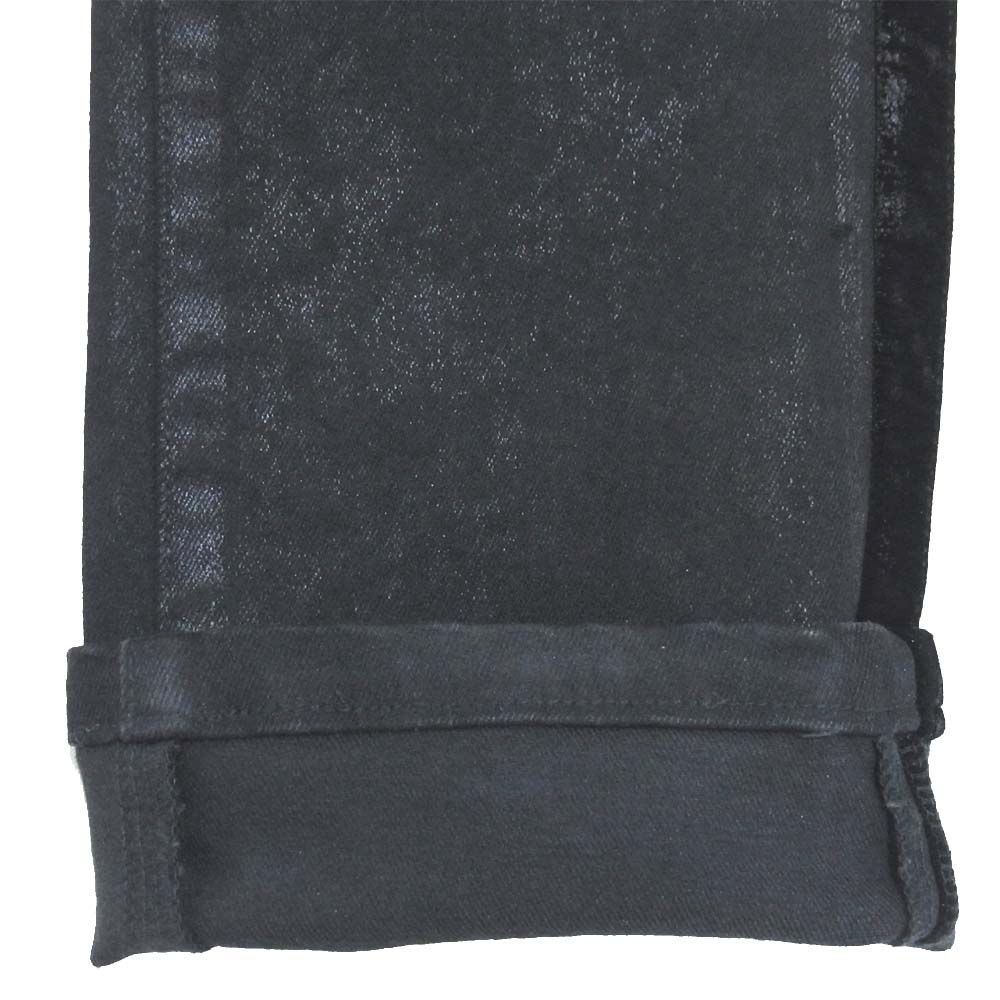 ROEN ロエン コーティング サイドライン パンツ ブラック系 30【中古】