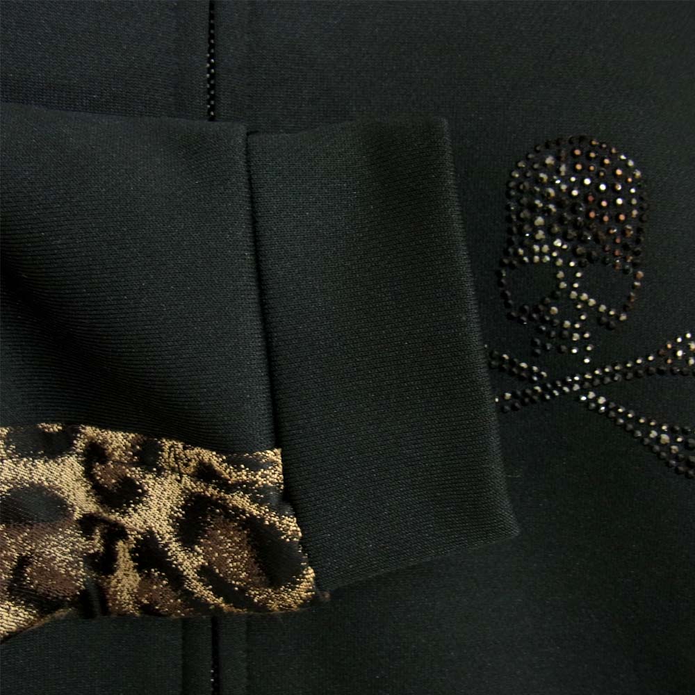 ROEN ロエン スワロフスキー スカル レオパード ライン トラック