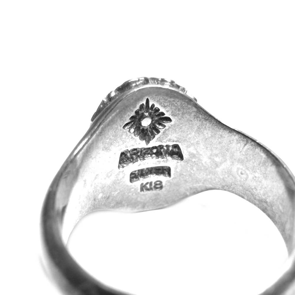 ARIZONA FREEDOM アリゾナフリーダム 18K リング シルバー系 19号【中古】