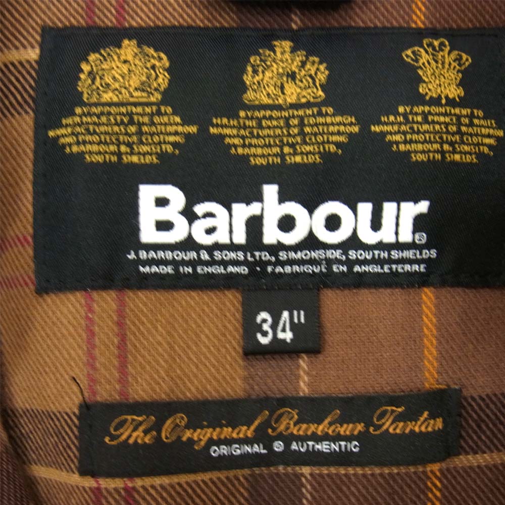 Barbour バブアー BEDALE SL ビデイル オイルド ジャケット ブラウン系 34【中古】
