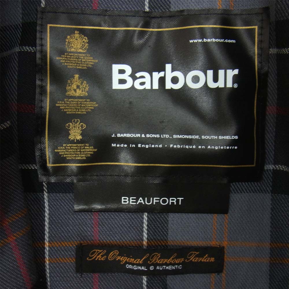Barbour バブアー BEAUFORT ビューフォート オイルド ジャケット ブラック系 C36/91CM【美品】【中古】