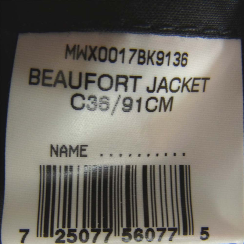 Barbour バブアー BEAUFORT ビューフォート オイルド ジャケット ブラック系 C36/91CM【美品】【中古】