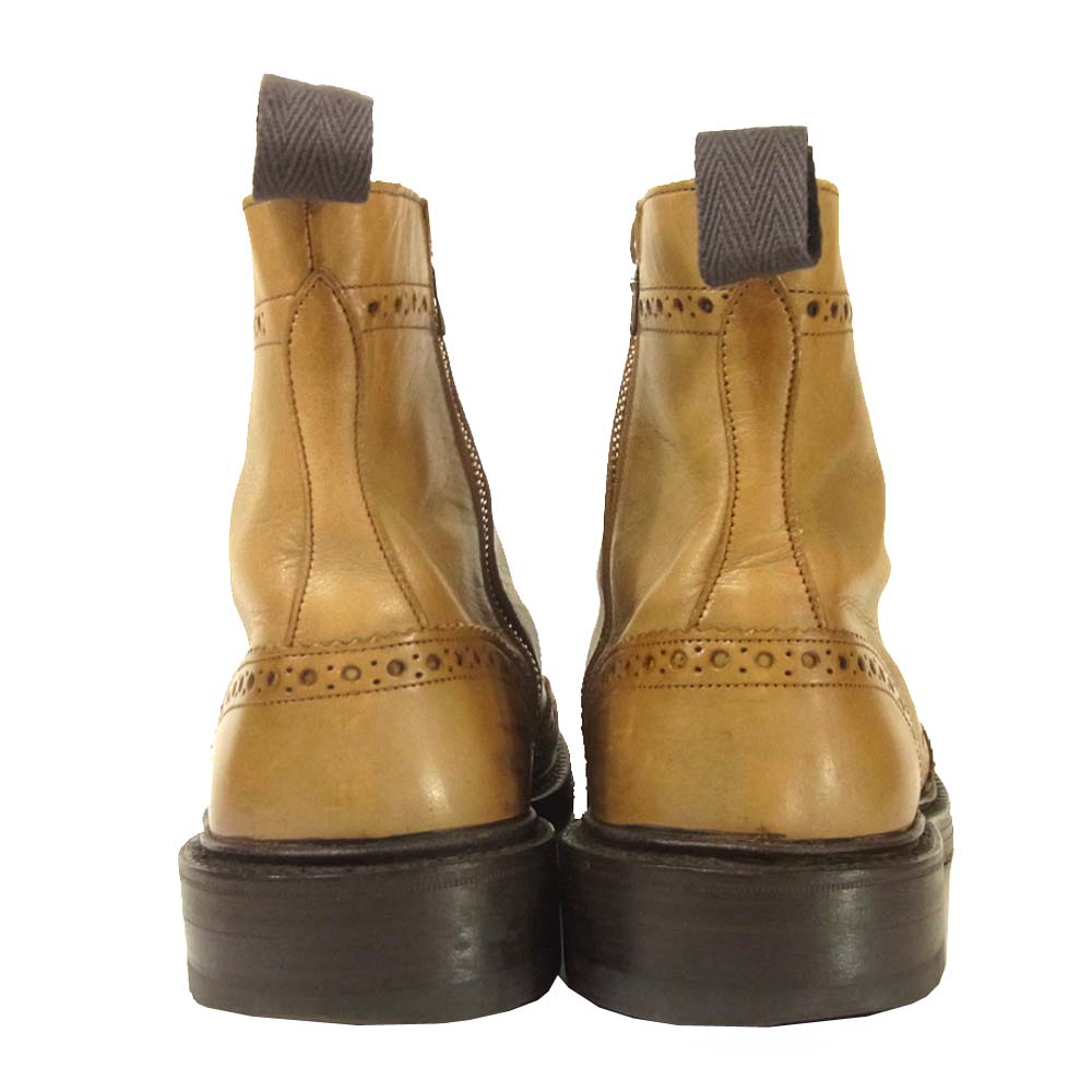 Tricker's トリッカーズ ソフネット 別注 M7143 カントリーブーツ サイドジップ ライトブラウン系 8.5【中古】