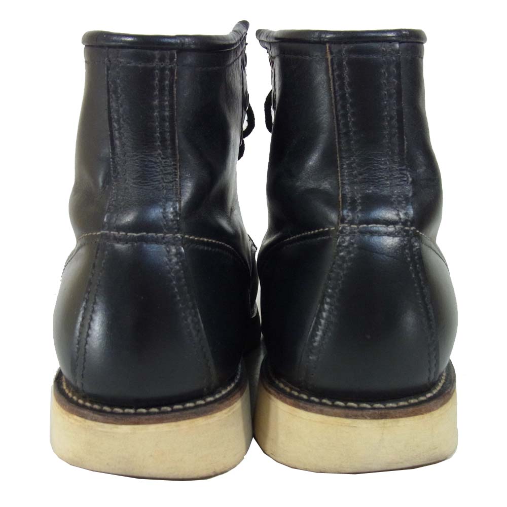 RED WING レッドウィング 8179 四角犬タグ アイリッシュセッター レザー ブーツ ブラック系 7E【中古】