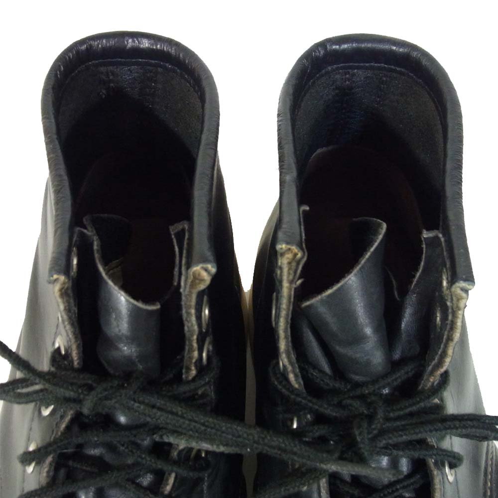 RED WING レッドウィング 8179 四角犬タグ アイリッシュセッター レザー ブーツ ブラック系 7E【中古】